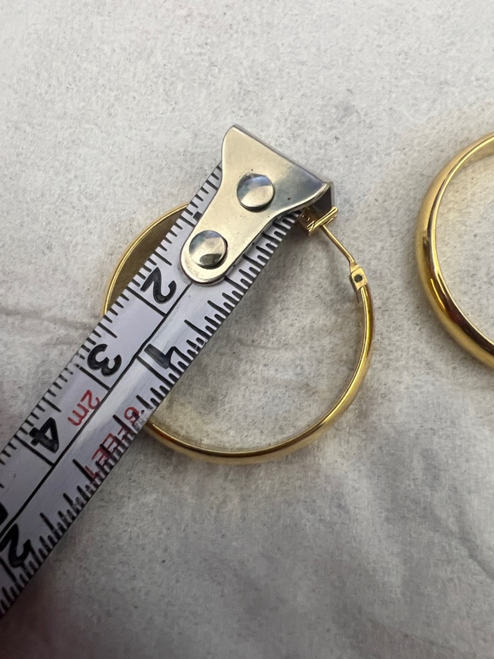 Monet Gold-Tone Hoop Earrings - Picture 7 of 7